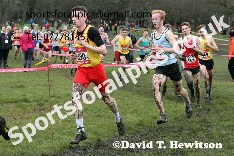 Senior boys, 2020 New Balance English Schools Champs., Sefton Park, Liverpool. Photo: David T. Hewitson/Sports for All Pics